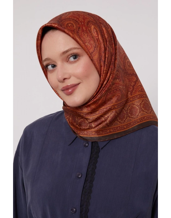 Levidor Kristal Eşarp Etnik Desen Taba