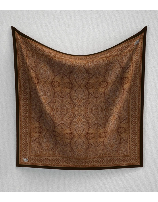 Levidor Kristal Eşarp Etnik Desen Taba