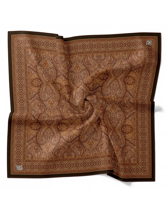 Levidor Kristal Eşarp Etnik Desen Taba