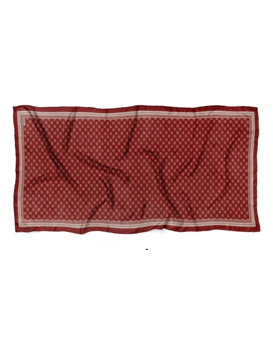 Mavi İpek Bordo Serisi Soft Pamuk Şal D3