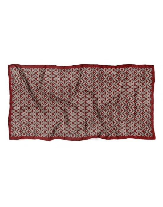 Mavi İpek Bordo Serisi Soft Pamuk Şal D4