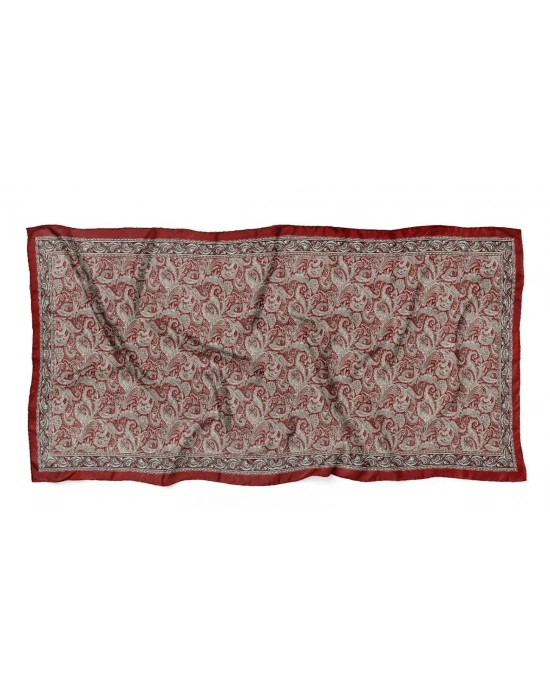 Mavi İpek Bordo Serisi Soft Pamuk Şal D6