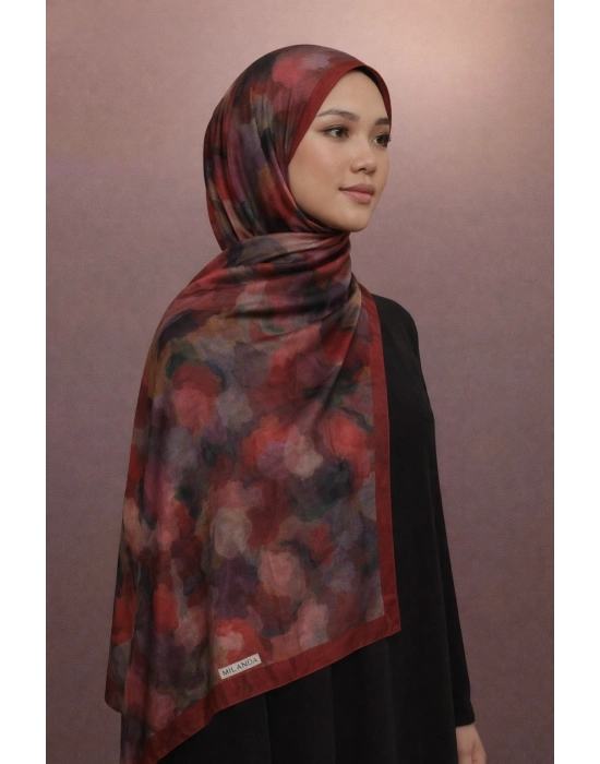 Mavi İpek Bordo Serisi Soft Pamuk Şal D9