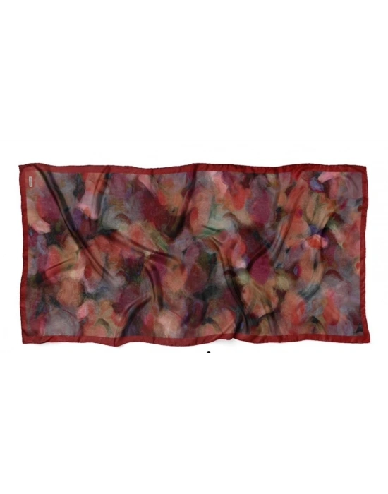 Mavi İpek Bordo Serisi Soft Pamuk Şal D9