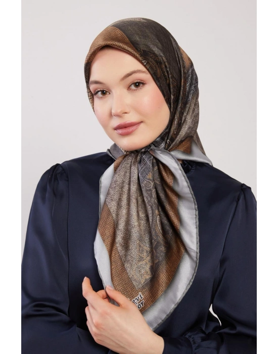 Levidor Kristal Eşarp D5 Siyah Gri