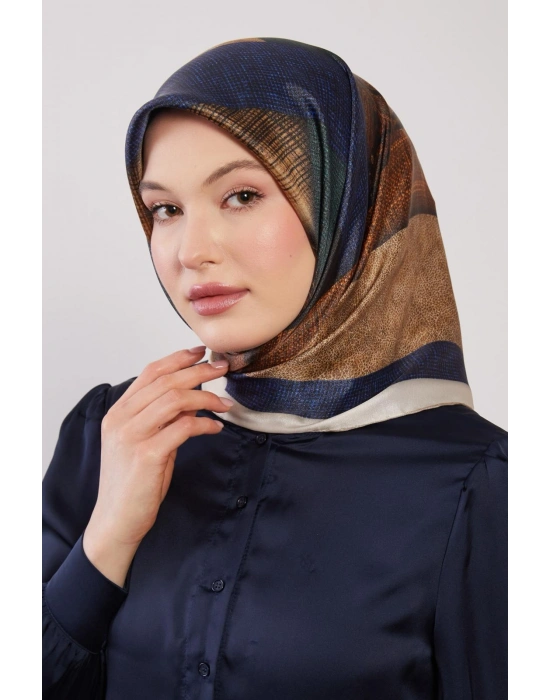 Levidor Kristal Eşarp D5 Siyah Petrol