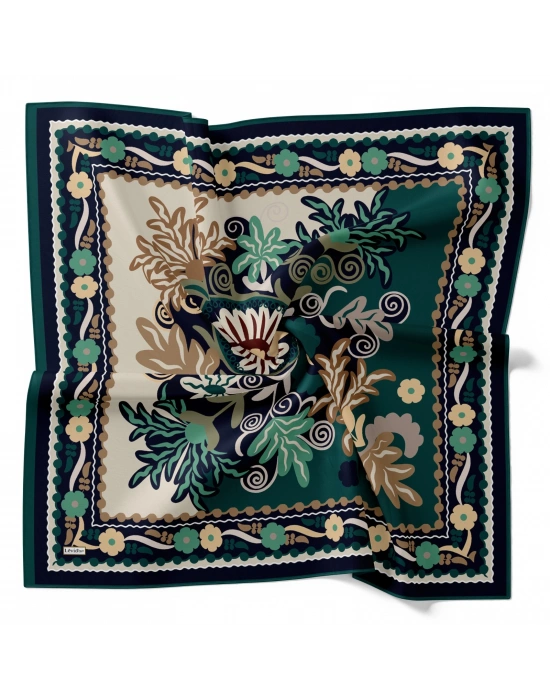 Levidor Royal Eşarp Etnik Desen Lacivert