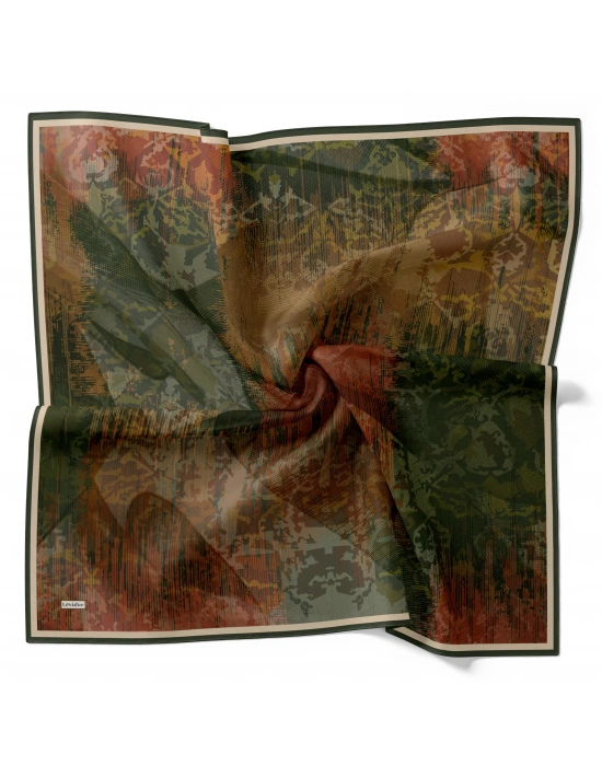 Levidor Royal Eşarp Batik Desen Zümrüt