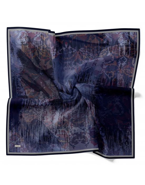 Levidor Royal Eşarp Batik Desen Lacivert