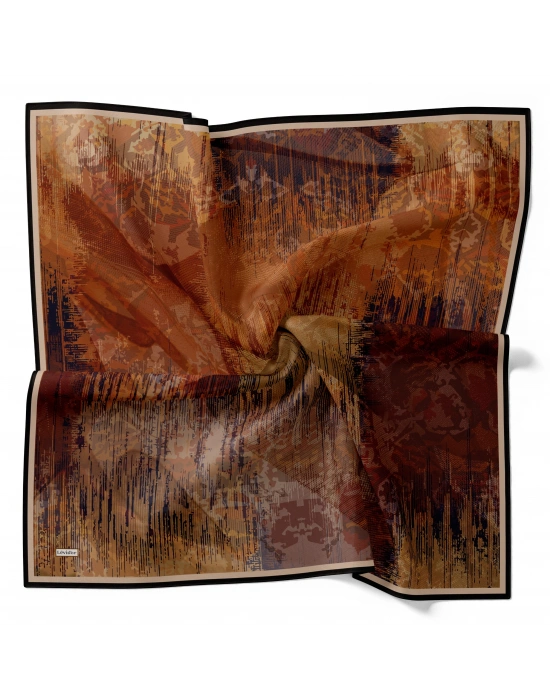 Levidor Royal Eşarp Batik Desen Taba