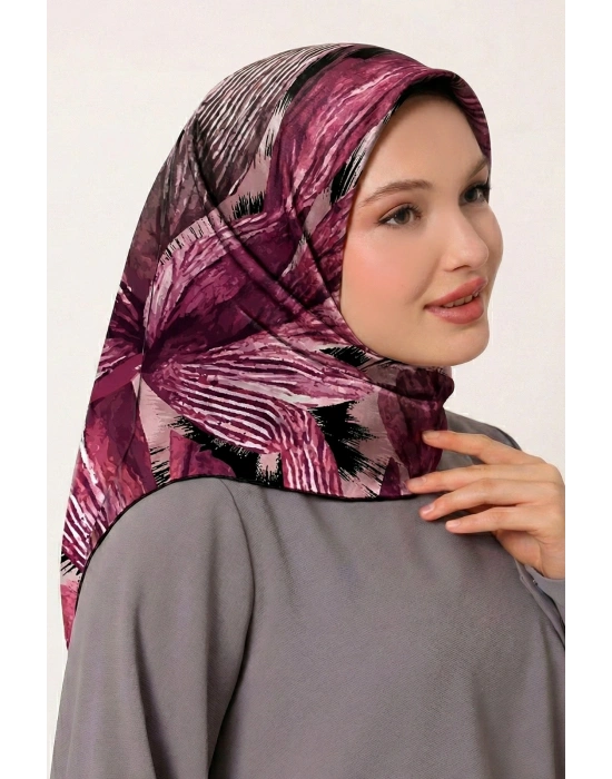 Levidor Tensel Eşarp Fırça Desen Mor