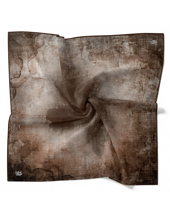 Levidor Tensel Eşarp Batik Desen Kahve