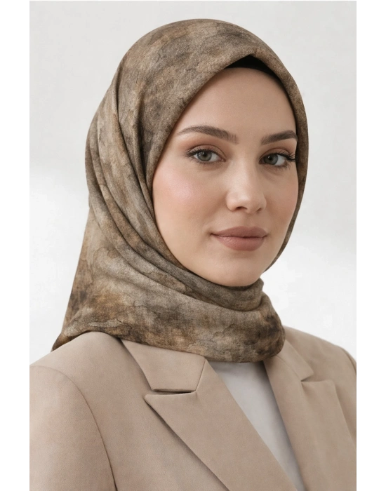 Levidor Tensel Eşarp Batik Desen Vizon