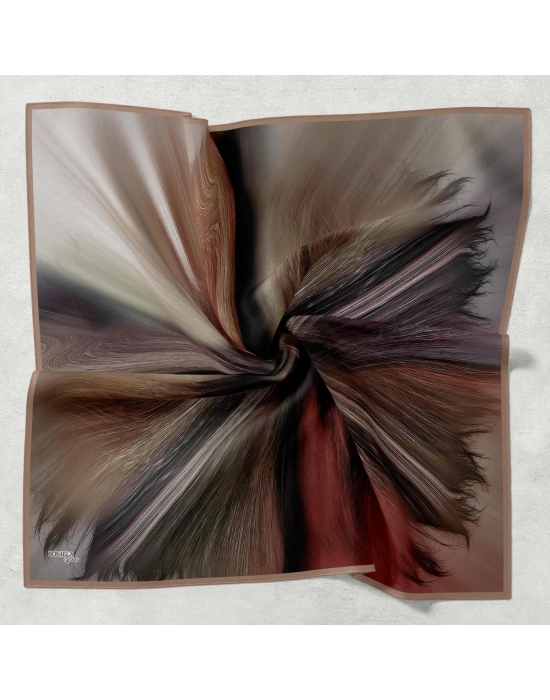 Bonjela Soft Eşarp Fırça Desen Vizon