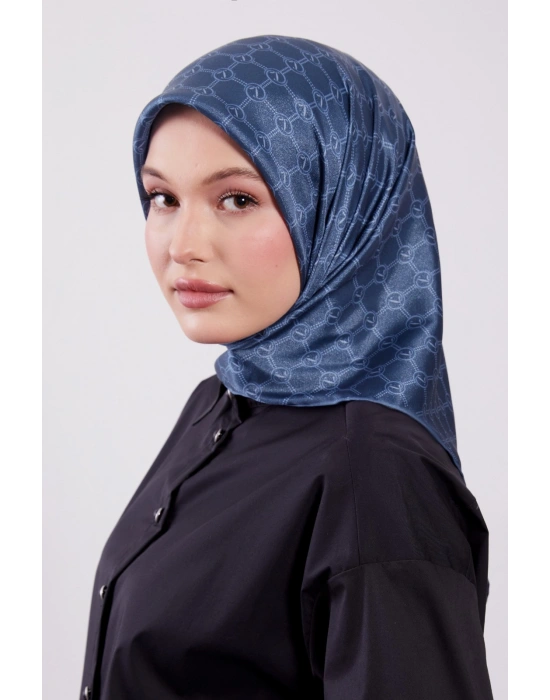 Levidor Kristal Eşarp D6 İndigo Mavi