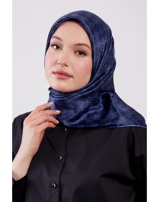 Levidor Kristal Eşarp D6 Lacivert Mavi