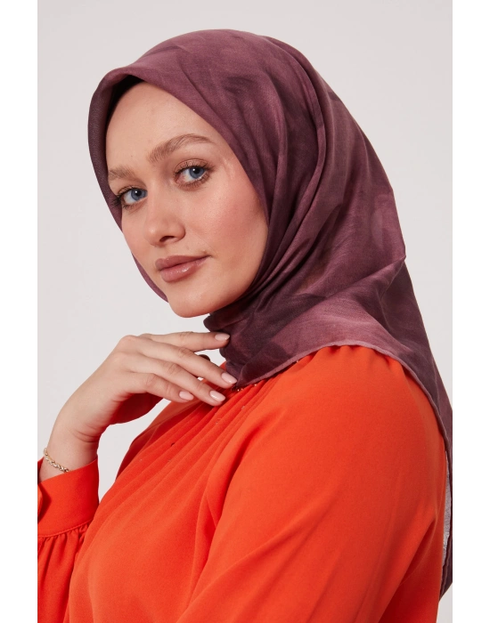 Bonjela Soft Eşarp D2 Çiçek Desen Gülkurusu