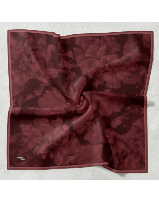 Bonjela Soft Eşarp D2 Çiçek Desen Gülkurusu