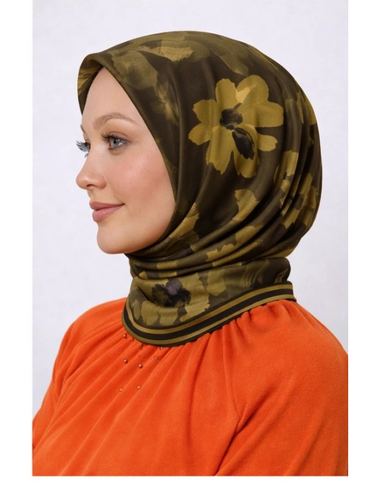 Mismara Organik Pamuk Eşarp D1 Haki