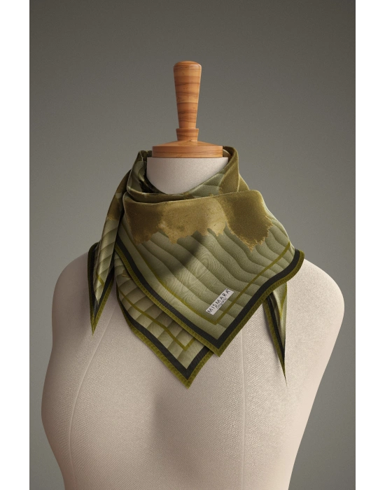 Mismara Organik Pamuk Eşarp D1 Haki