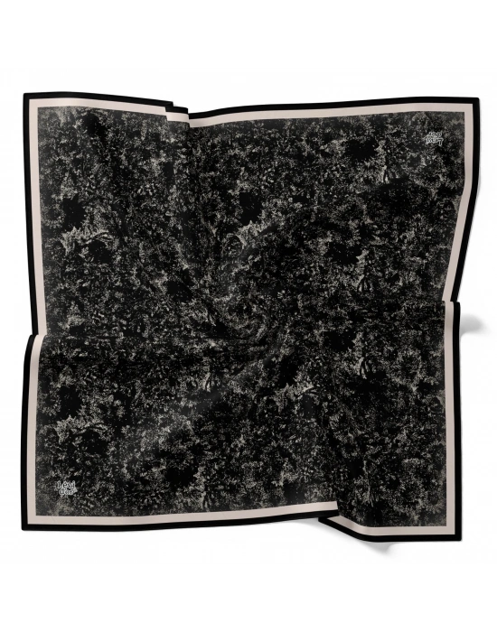 Levidor Kristal Eşarp Bulut Batik Siyah