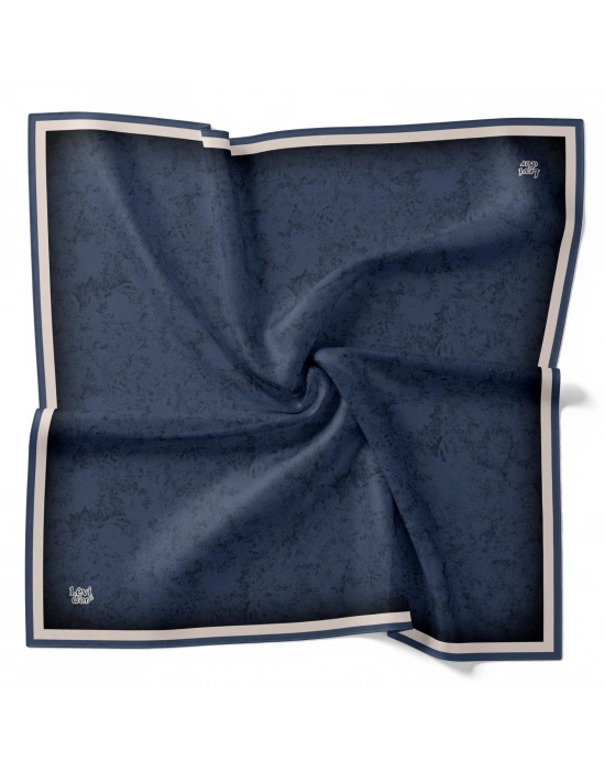 Levidor Kristal Eşarp Bulut Batik İndigo Mavi