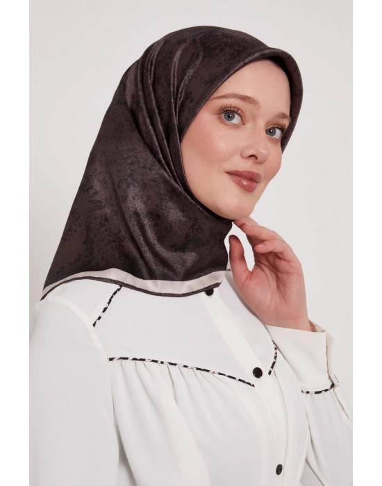 Levidor Kristal Eşarp Bulut Batik Mocha
