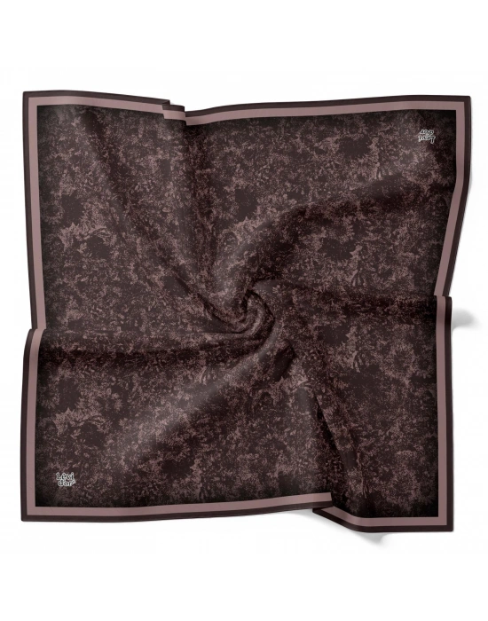 Levidor Kristal Eşarp Bulut Batik Bronz Kahve