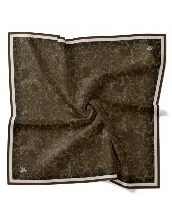 Levidor Kristal Eşarp Bulut Batik Haki