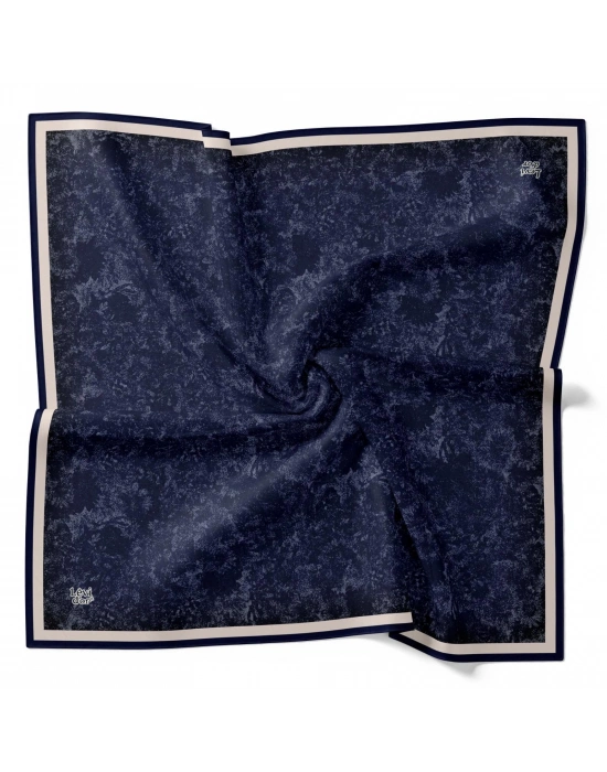 Levidor Kristal Eşarp Bulut Batik Lacivert