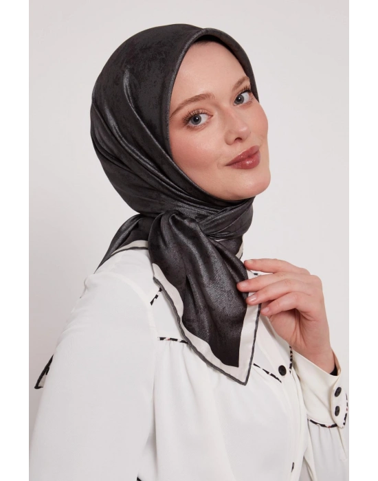 Levidor Kristal Eşarp Bulut Batik Antrasit