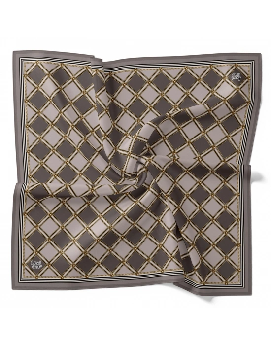 Levidor Kristal Eşarp Baklava Desen Küf Yeşili