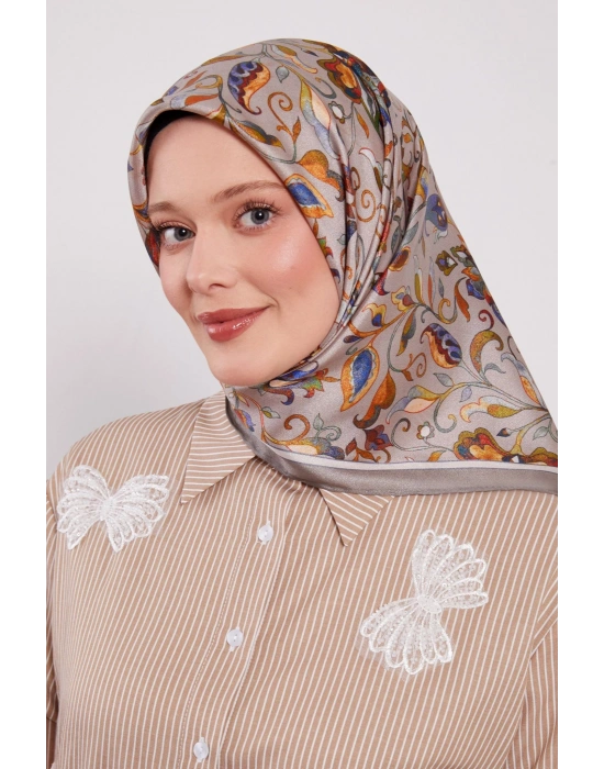 Levidor Kristal Eşarp Lalezar Desen Taş