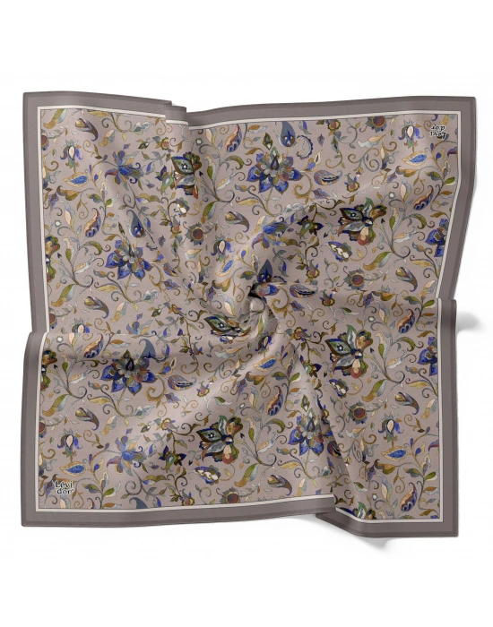 Levidor Kristal Eşarp Lalezar Desen Taş