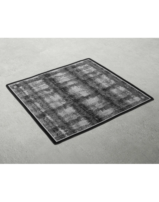 Levidor Kristal Eşarp Dalga Desen Siyah