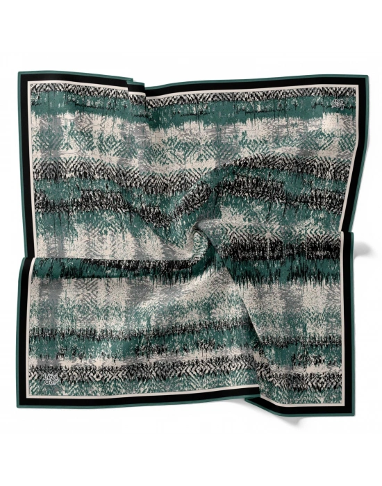Levidor Kristal Eşarp Dalga Desen Zümrüt