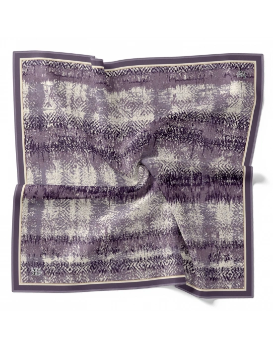Levidor Kristal Eşarp Dalga Desen Lila
