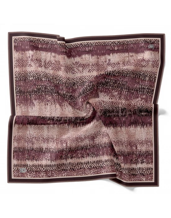 Levidor Kristal Eşarp Dalga Desen Mor