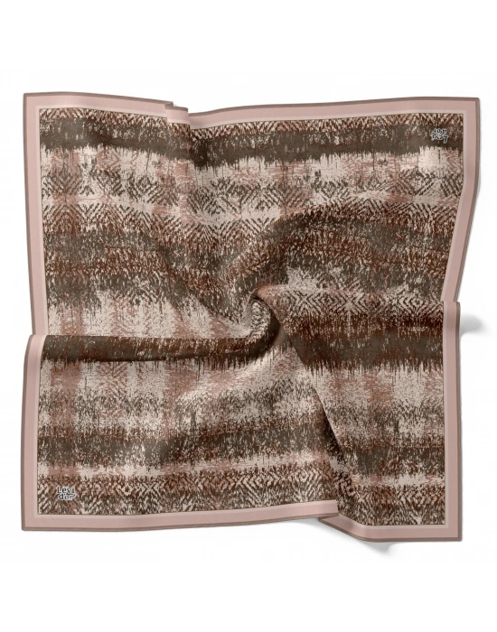 Levidor Kristal Eşarp Dalga Desen Vizon