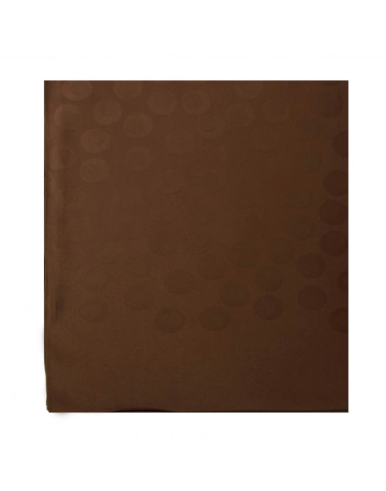 Şehri Şal Puantiye Desen Jakarlı Şal Çikolata