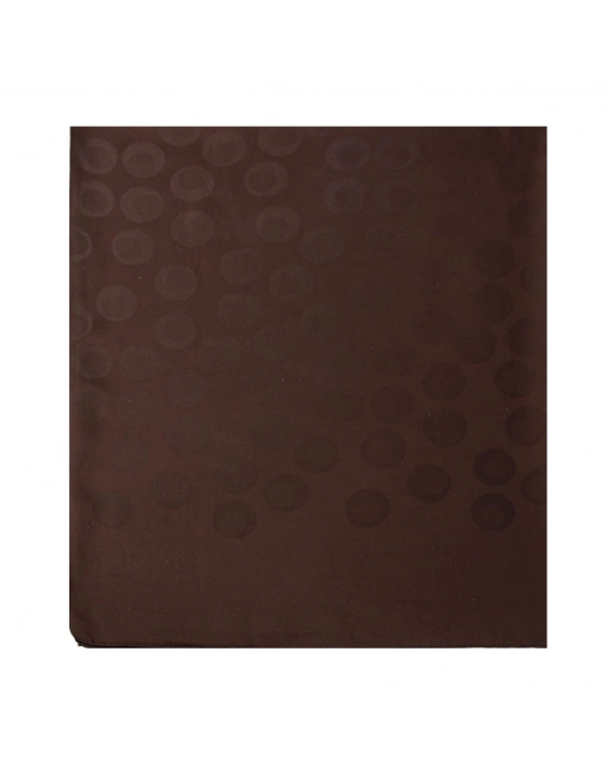 Şehri Şal Puantiye Desen Jakarlı Şal Kahve