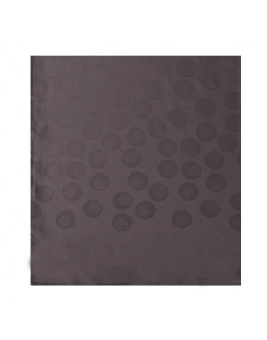 Şehri Şal Puantiye Desen Jakarlı Şal Füme