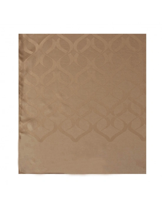 Şehri Şal Zincir Desen Jakar Şal Vizon