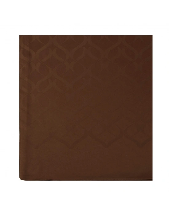 Şehri Şal Zincir Desen Jakar Şal Çikolata