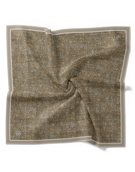 Levidor Kristal Eşarp Etnik Desen 2 Yağ Yeşil