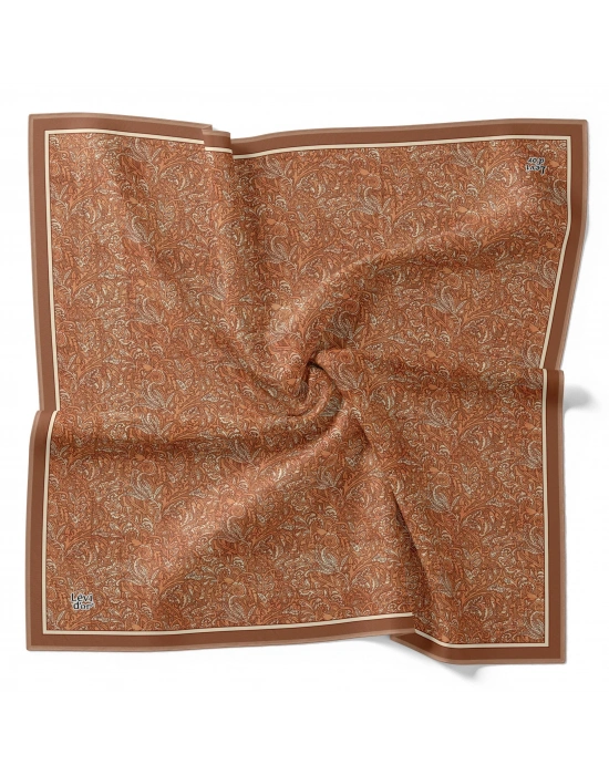 Levidor Kristal Eşarp Etnik Desen 2 Kiremit