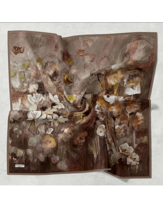 Mismara Organik Pamuk Eşarp D2 Kahve