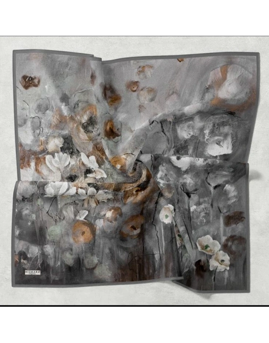 Mismara Organik Pamuk Eşarp D2 Gri