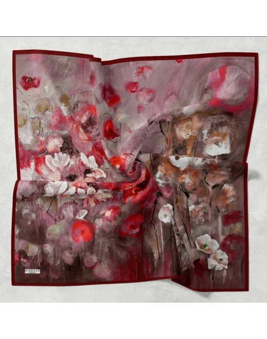 Mismara Organik Pamuk Eşarp D2 Mürdüm