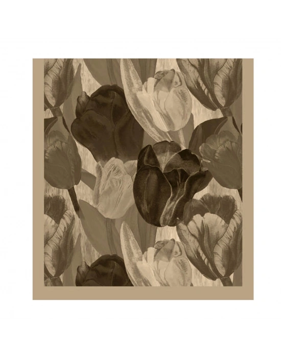 Şehri Şal Bambu Kraş Şal 6198 Vizon